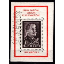 Stalin. Sørgemærke. Miniark.